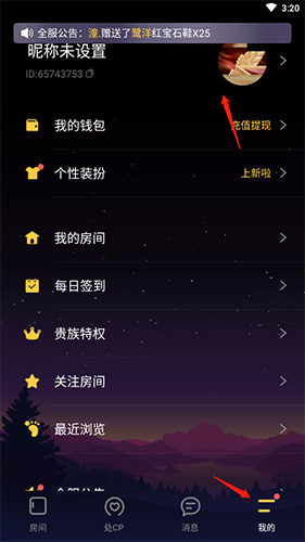 音对语聊怎么换头像